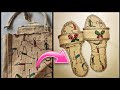 how to make hand made jute slippers / Best out of Waste/waste jute bag craft idea