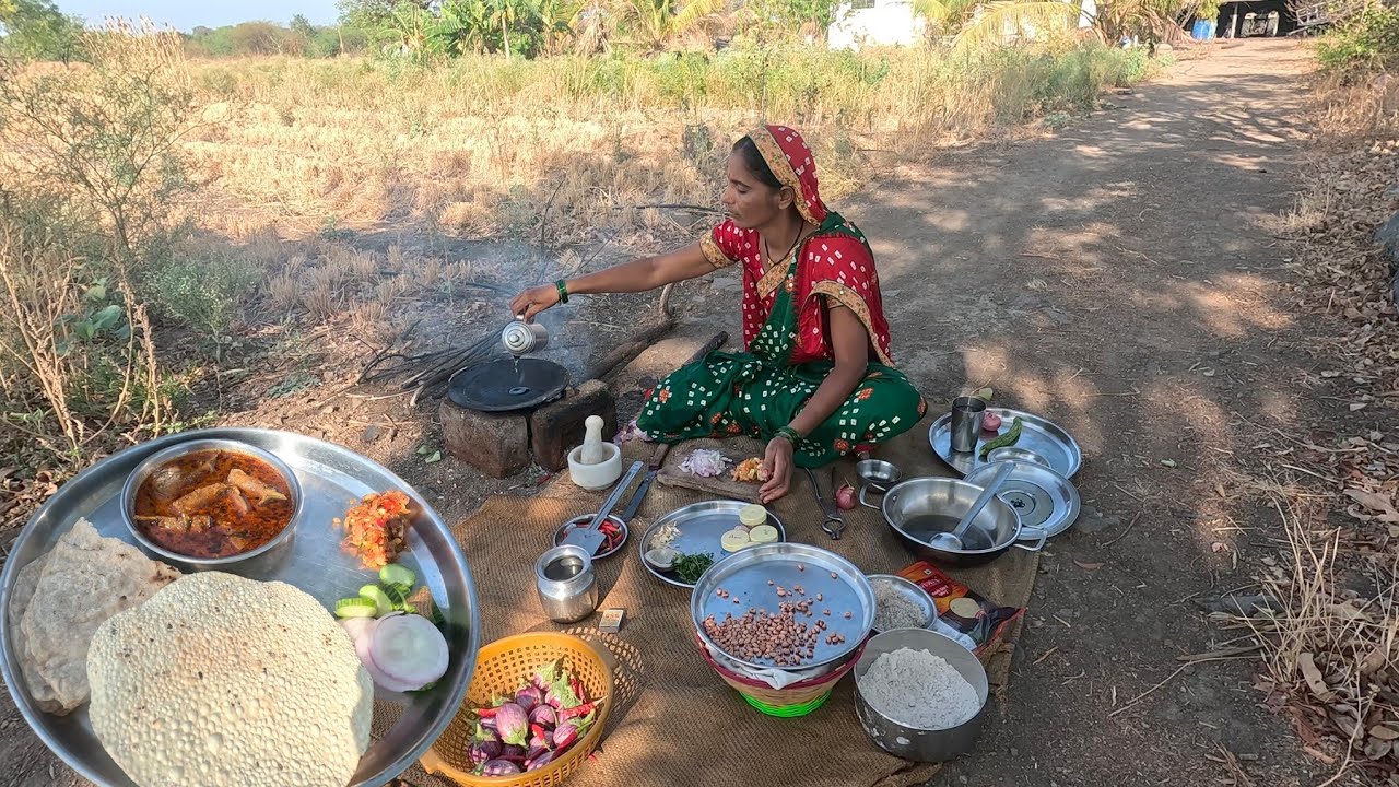 चुलीवरचं साधं सोपं जेवण, चुलीवरची थाळी, गावाकडची वाट