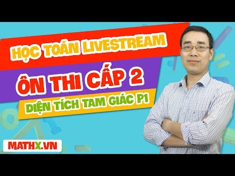 Video MathX LiveStream - Lớp 5 - Diện tích tam giác (phần 1) - YouTube