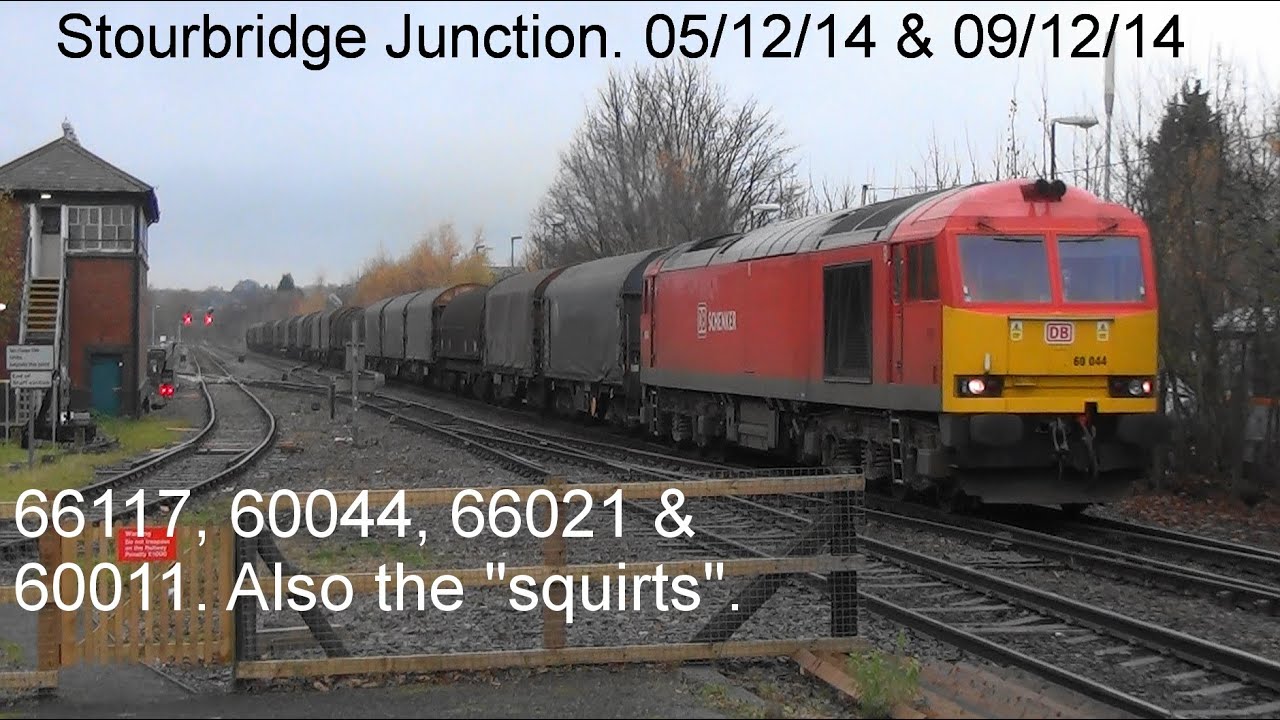 Old videos from 2014. 66117, 60044, 66021 & 60011. Stourbridge Jn. 05 & 09/12/14. Also the squirts.