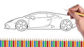 Sports Performance How To Draw A Lamborghini Huracan - Easy Drawing Step By Step