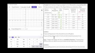 Creating frequency polygons using Geogebra