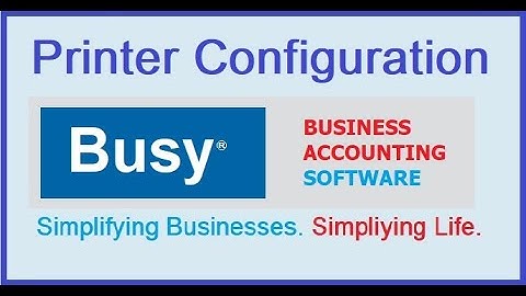 Printer Configuration in Busy Software add multiple Printer in busy