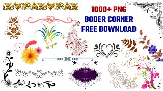 Corner border PNG transparent image | Border corner PNG free download| banner editing PNG images