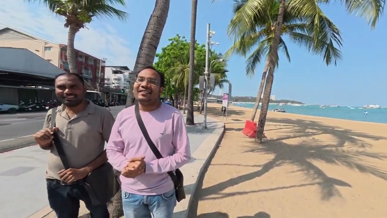 Beautiful Pattaya beach walkabout