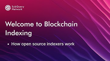 103: How open source indexers work?