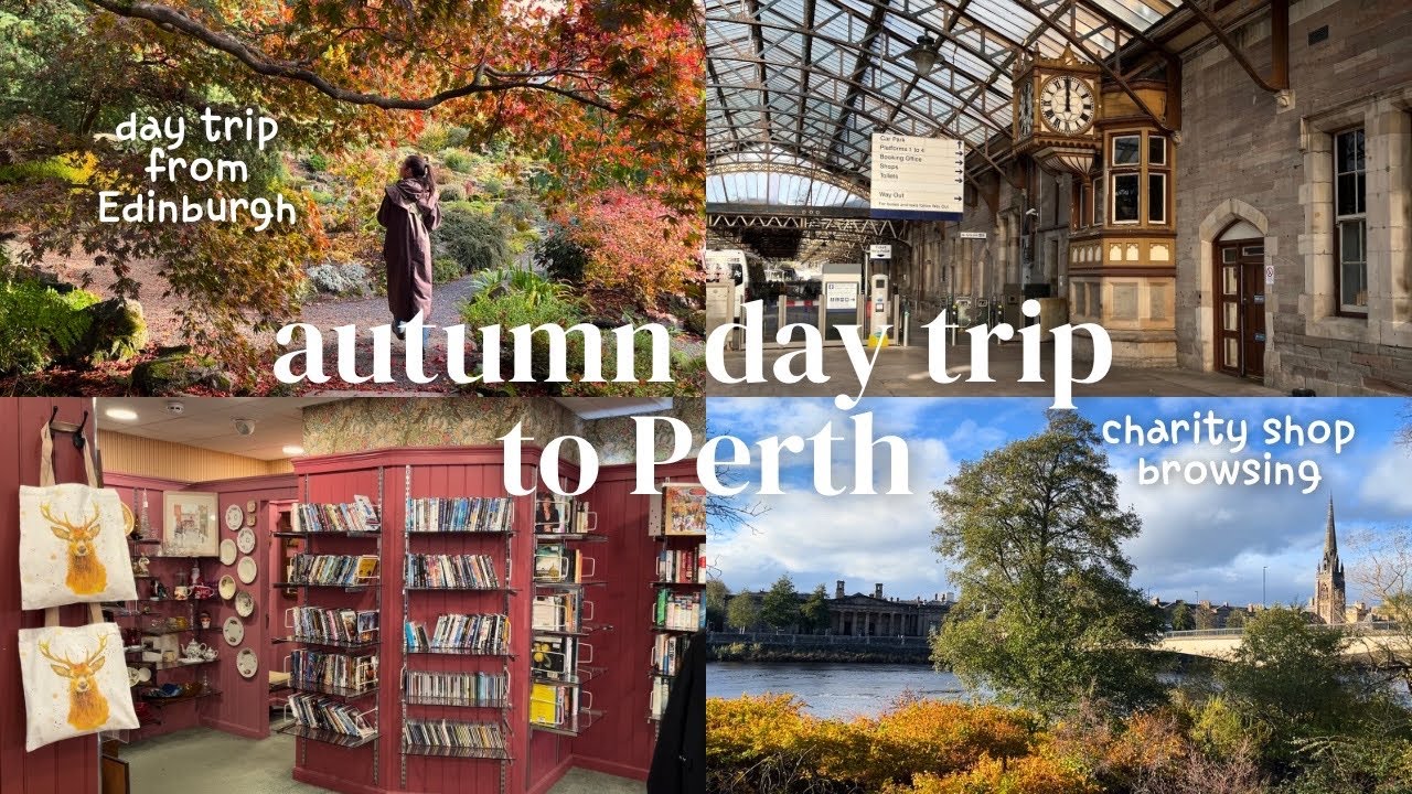 Осенняя однодневная поездка в Перт | из Эдинбурга, Бранклин-Гарден, благотворительные магазины