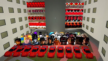 POV AUUGHH OBUNGA FAMILY AND MANY CRAZY RED NEXTBOTS GMOD HAVE FUN TOGETHER !!! #gmod #nextbots