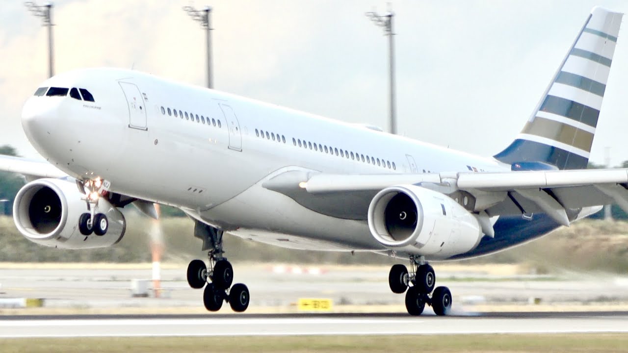(4K) NEW! Privilege Style Airbus A330-200 (EC-NZJ) Arrival at Munich ...