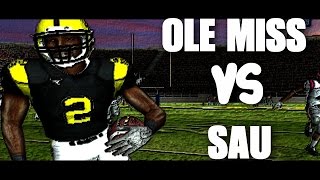 NCAA FOOTBALL 06 (ps2 Gameplay) DYNASTY MODE - SAU VS OLE MISS