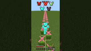 ARMOUR VS CACTUS DAMAGE IN MINECRAFT WAIL FOR IT... #minecraft #shorts