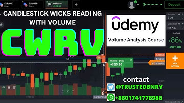 Udemy Courses for Binary Options Trading Candlestick Wicks Reading With Volume CWRV part 1 IQ Option