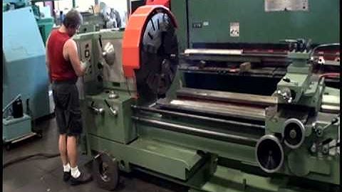 #TPK-80/5M POREBA 31.5"/42.5" x 197"cc Removable Gap Bed Engine Lathe (New 1980)