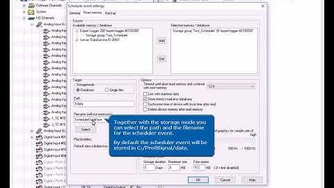 Delphin Technology Tutorial - Expert and Message devices: create memory group/scheduler event