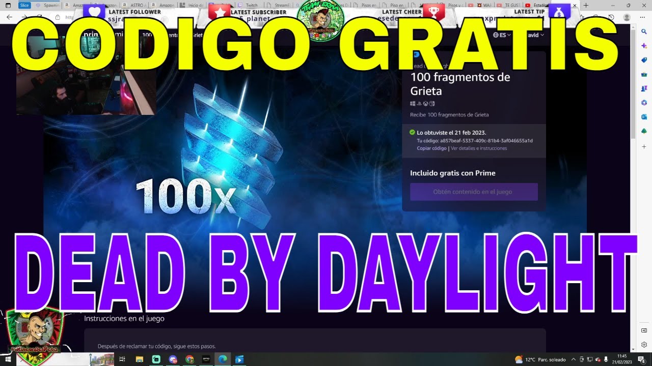 🎁 CODIGO GRATIS para DEAD BY DAYLIGHT de AMAZON PRIME GAMING 😱 - YouTube