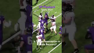 #fumble or #interception ? #vpplayback #football #highlights #seviercounty  #OttoVanRensburg #hudl