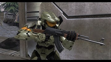 I put an AK47 IN HALO 3!!! [Work In Progress Custom Weapon Model]