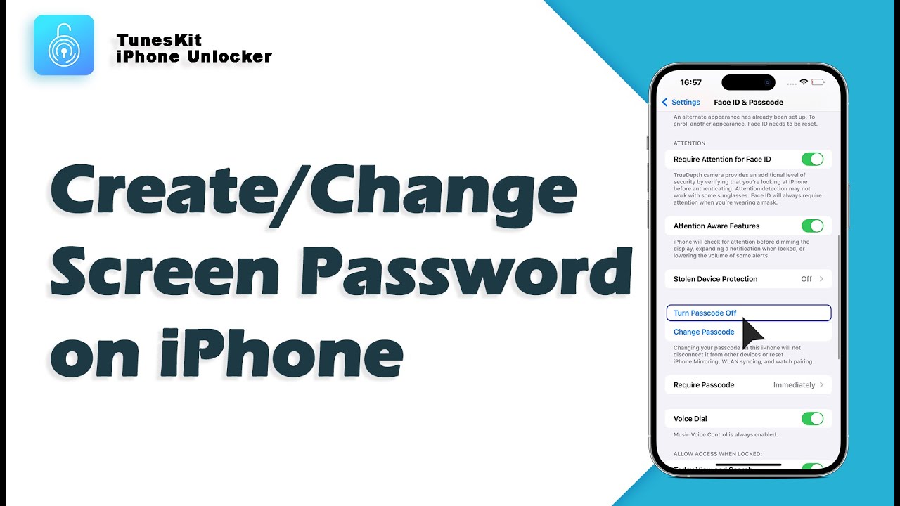 How to Create/Change Screen Passcode on iPhone - YouTube