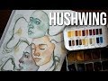 Hushwing watercolors review  trying handmade watercolors