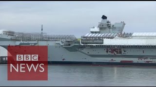 Onboard Royal Navy s largest ever warship BBC News