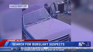 Search ongoing for Greene County burglary suspects