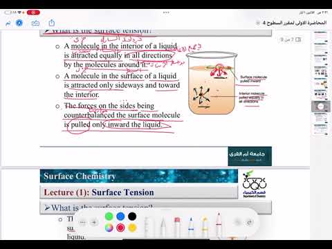كيمياء السطوح جامعة أم القرى