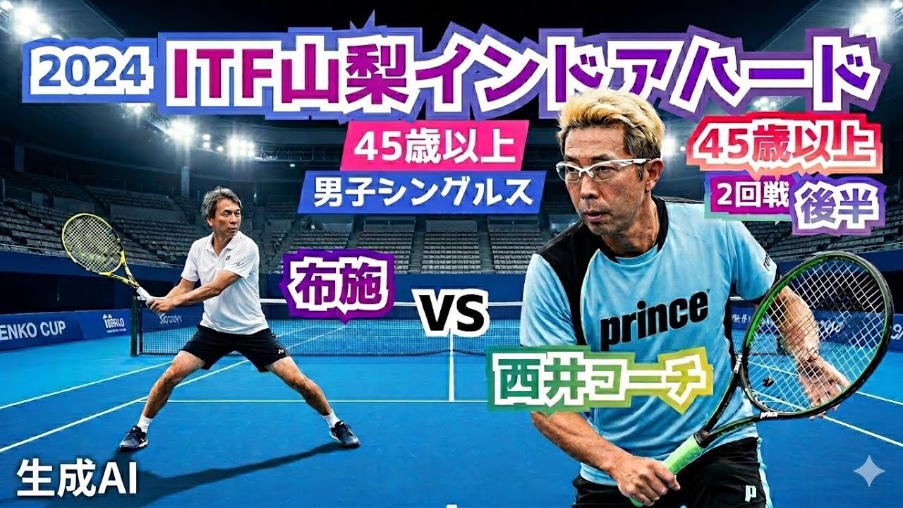 Tennis] ITF Yamanashi Indoor Hard Court Men's Singles 45+ Round 2