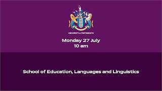 Graduation 2026 - School of Education, Languages and Linguistics