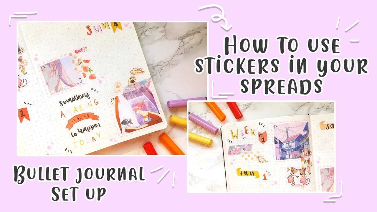 How to Use Stickers in Your Bullet Journal (and where to buy them)