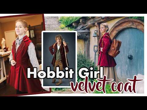 Sewing A Hobbit Girl Velvet Coat — Feminine Version Of Bilbo Baggins #hobbitcore