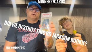 Destruction!!! Bo Jackson 1987 Topps Future Stars Case Crack