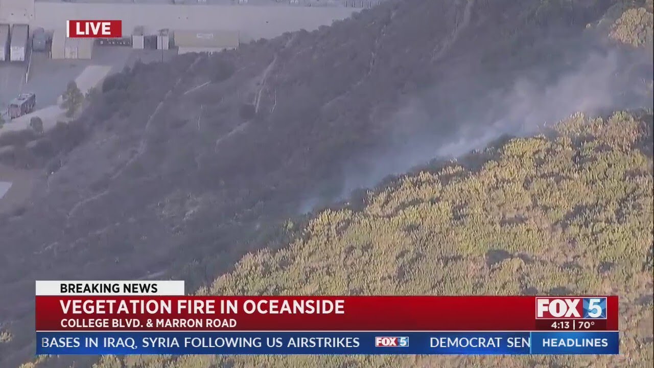 Brush Fire In Oceanside - YouTube