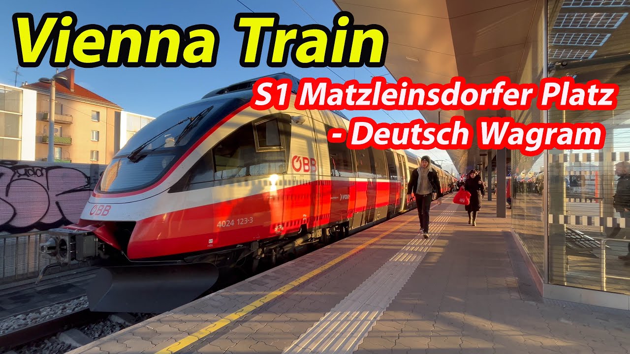 Vienna's BEST Train, S1 Matzleinsdorfer Platz  -  Deutsch Wagram | Vienna ÖBB | 4K