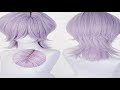 A must-have product! Saja Boys Mystery Cosplay Synthetic Wig 38cm Short Mixed Purple Men Hair Ani