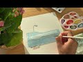 Watercolor Interior Illustration – How to Create Depth &amp; Volume (Sofa Study)