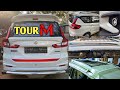 New ertiga tour m  today fitting  roof rail carrier   spoiler  android 