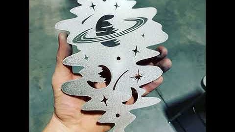 Laser Cutting Space Art #shorts