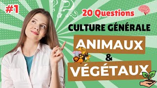 QUIZ CULTURE GÉNÉRALE sur les ANIMAUX et VEGETAUX #1: 20 questions pour tester vos connaissances screenshot 3