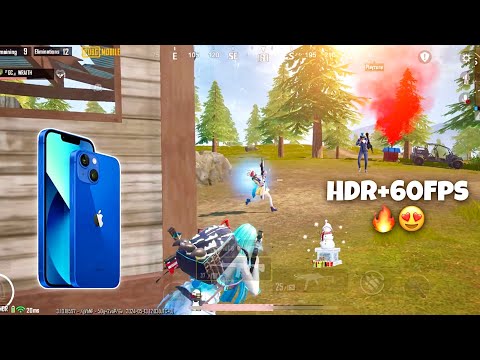 iPhone 13 HDR Graphics Gameplay 🔥/ IOS 17.4.1 Pubg Test/ iPhone 13 Pubg Test 2024 ❤️