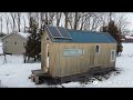 Vido par drone de ma tiny house cet hiver