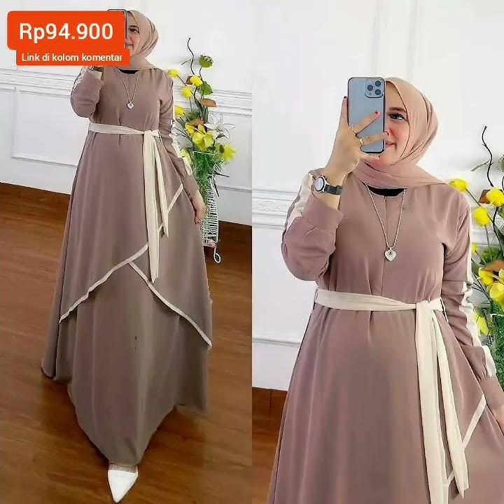 Raisa Dress Gamis Maxy Muslim Ceruty Babydoll Premium Raisha Maxi Terusan Polos Wanita Pesta