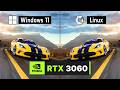 Windows 11 vs Linux Gaming Performance in Forza Horizon 6 (RTX 3060)