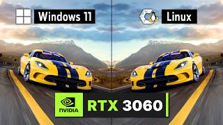 Windows 11 vs Linux Gaming Performance in Forza Horizon 6 (RTX 3060)