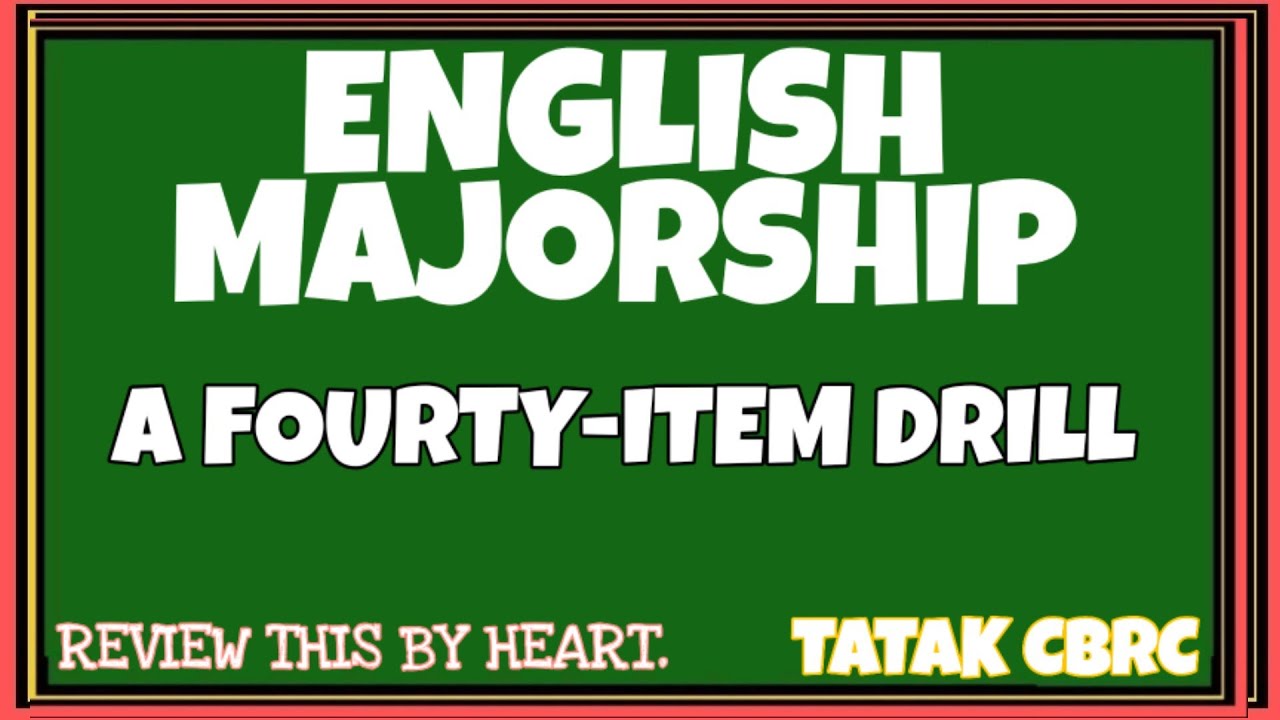 ENGLISH MAJORLET REVIEW DRILLS YouTube