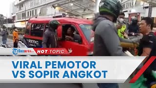 Viral Video Baku Hantam Pemotor vs Sopir Angkot, Kepala Dipukul Pakai Helm hingga Bersimbah Darah