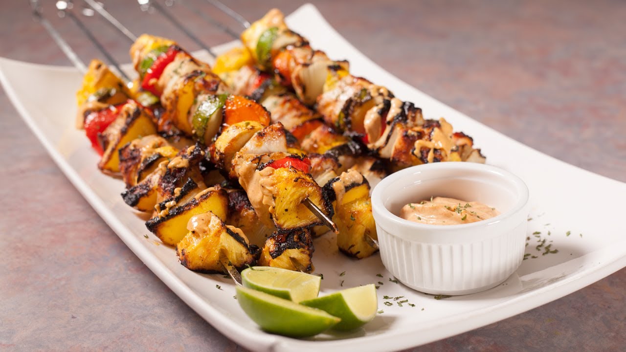Brochetas de pollo