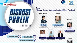[Webinar] Konten Cerdas Melawan Hoaks di Masa Pandemi