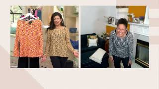 Attitudes by Renee Wave Stitch Summer Sweater on QVC