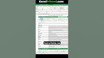 Using Excel Ribbon (Video 1 of 14) #Excel Primed #Excel Spreadsheet #Understanding Excel #Excel