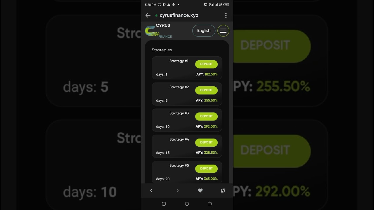Cyrus finance: How to fund/topup your account